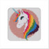 Stitchfinity Unicorn Mini Card Cross Stitch Kit - 13cm x 13cm