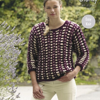 Sweaters & Cowl in King Cole Super Chunky - 4875 - Downloadable PDF