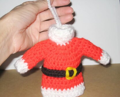 Santa sweater ornament