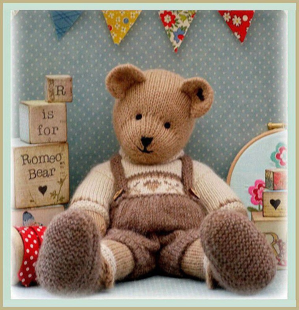 Teddy bear knitting 2024 pattern for beginners