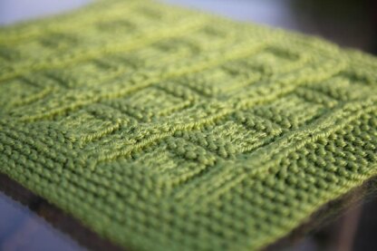 Green Mama Squares blanket