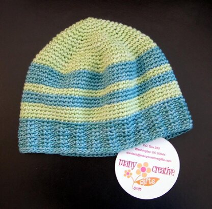 Boy Striped Hat Crochet Pattern