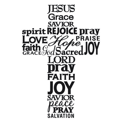 Darice Embossing Folder 4.25"X5.75" - Cross W/Words
