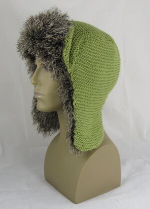 Garter Stitch Trapper Hat