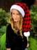 Buffalo Plaid Santa Hat