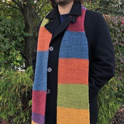 Man's Scarf in Plymouth Yarn - F831 - Downloadable PDF