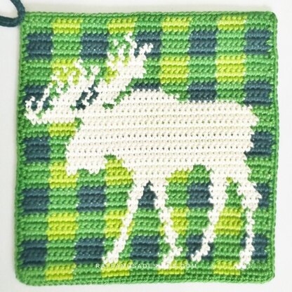 Moose Potholder