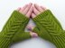 Fingerless gloves with braid