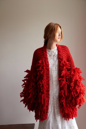 Loopy Mango Fringe Coat #2