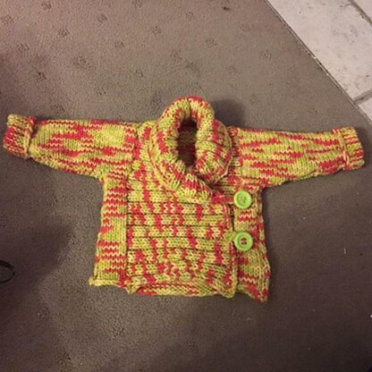 Double breasted baby coat