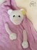 Girl Baby Bear Toy Blanket