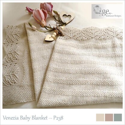 OGE Knitwear Designs P238 Venezia Baby Blanket PDF