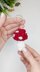 Crochet MushroomPattern: Christmas Ornaments & Keychain