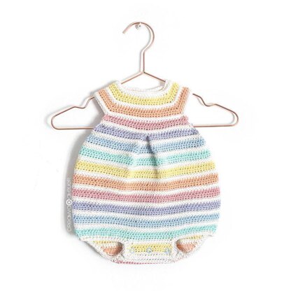 Size 12-24 months - CROCHET Rainbow Romper