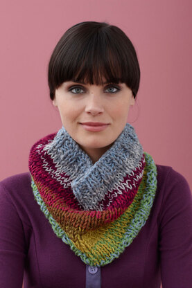 Cobbs Mill Cowl in Lion Brand Cotton-Ease - 90585AD