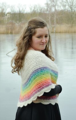 Rainbow shawl