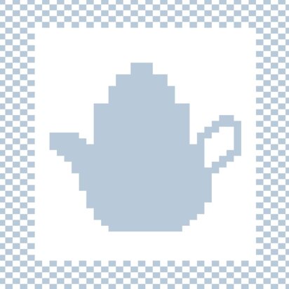 Plain Teapot Dishcloth
