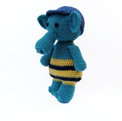 Fat Bottomed Beach Elephant - Amigurumi