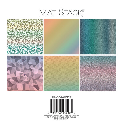 American Crafts DCWV Single-Sided Cardstock Stack 6"X6" 18/Pkg - Holographics, 6 Designs/3 Each