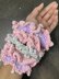 Pearl Plush Crochet Scrunchies