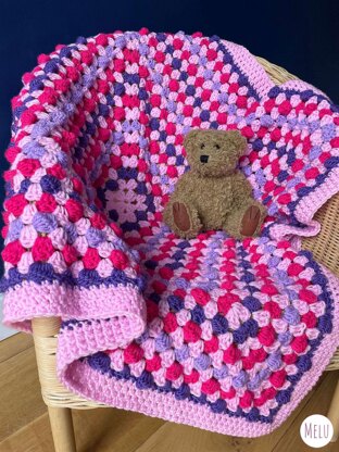 Bella’s Bobble Granny Square Blanket