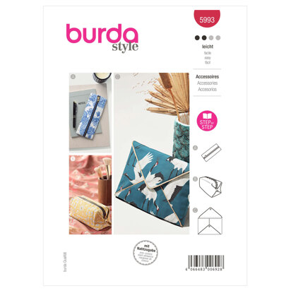 Burda Style Pencil Case, Pochette, Clutch B5993 - Sewing Pattern