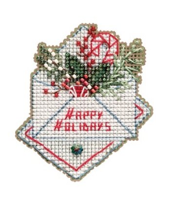 Mill Hill Holiday Wishes Cross Stitch Kit - 2.5in x 3in