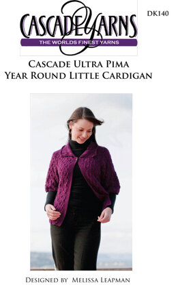 Year Round Little Cardigan in Cascade Ultra Pima - DK140 - Free PDF