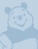 Winnie the Pooh afghan blanket Knitting Pattern, Bear motif Knit & Purl only