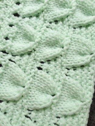 BLUEBELL IN ARAN  Baby Blanket