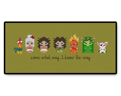 Moana Bite Size - PDF Cross Stitch Pattern