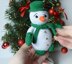 Crochet snowman amigurumi pattern