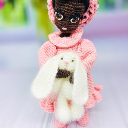 Amigurumi doll, crochet doll, crochet bunny, Baby Ruth