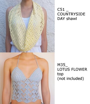 COUNTRYSIDE DAY shawl_ C51