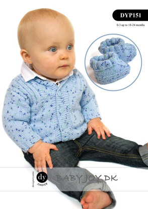 Cardigan, Hat & Bootees in DY Choice Baby Joy DK - DYP151