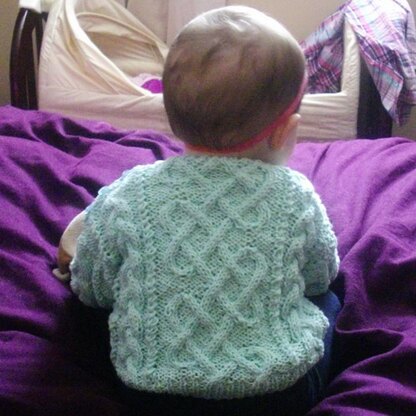 Garbhan aran baby and toddler sweater