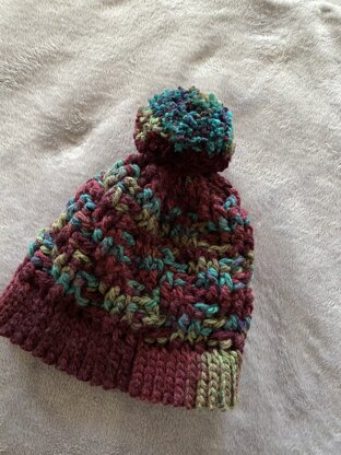 Stepping Texture Hat in Bernat Softee Chunky - Downloadable PDF ...