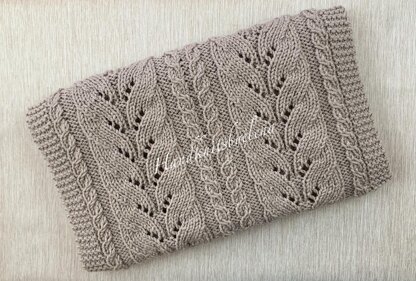 Scarf with Elegant Leaves