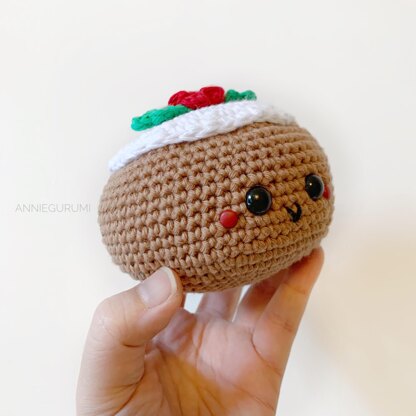 Figgy the Christmas Pudding Amigurumi Crochet Pattern ENG Pdf Festive  Holiday DIY 