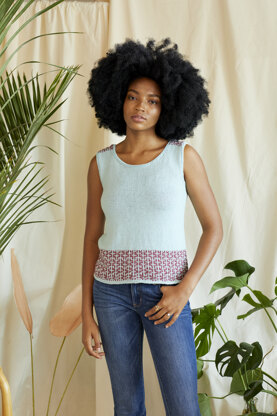 Women's Top Dypsis in Universal Yarn Bamboo Pop - Downloadable PDF