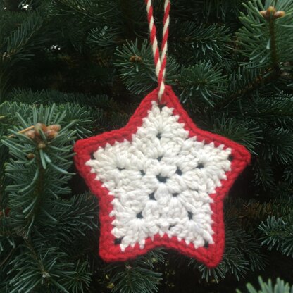 Star Christmas tree ornament