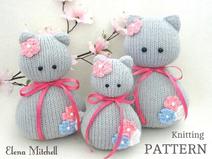 Knit Pattern Animal Cat Baby Kids Toys