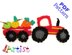 Crochet Pattern - Instant PDF Download - Tractor crochet Applique Pattern