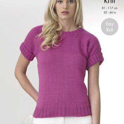 Tops in King Cole Cottonsoft Dk - 4344 - Downloadable PDF