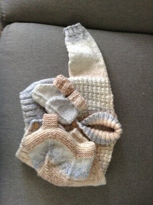 Baby Helmet with matching sweater