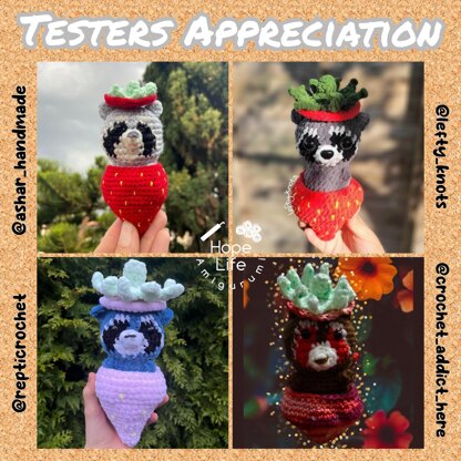 Raccoon in Strawberry