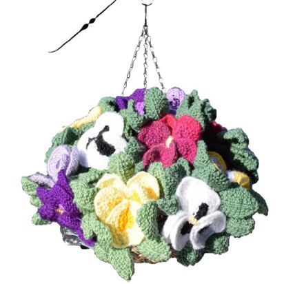 Pansies Hanging Basket