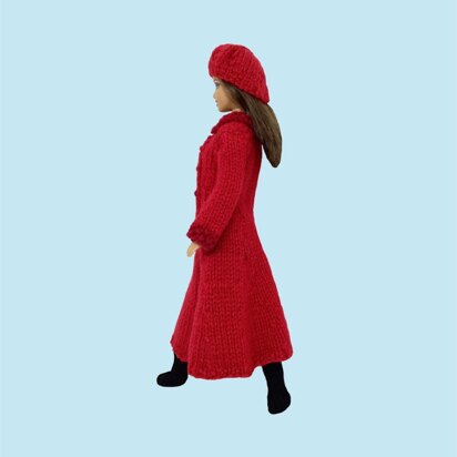 Barbie: Kate M style red coat, hat & boots