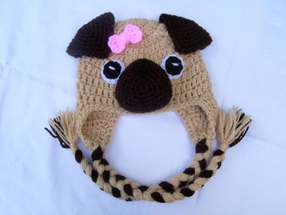 Pug Puppy Baby Hat and Diaper Cover