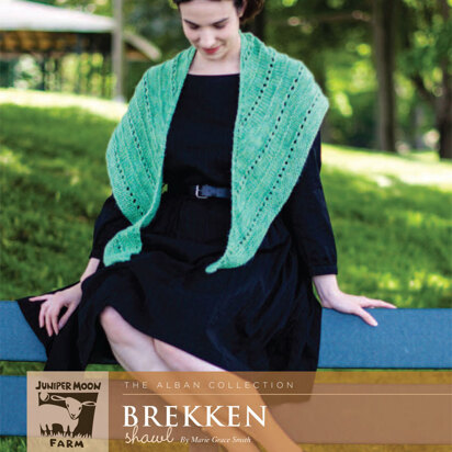 Brekken Shawl in Juniper Moon Farm Marlowe Jeweltones - Downloadable PDF